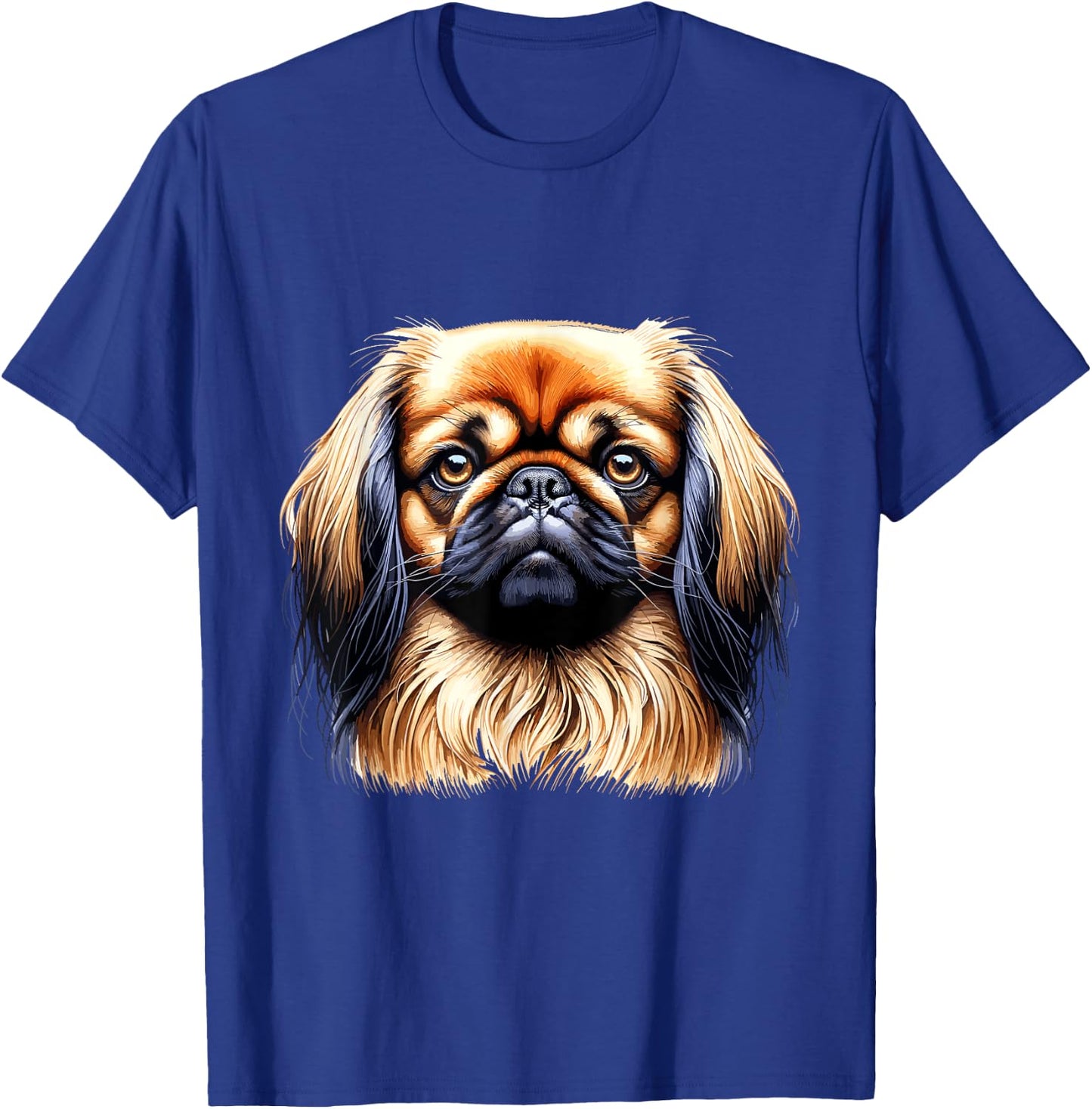 Dog Face - Pekingese Men Women Kids T-Shirt - T-Shirt | Royal