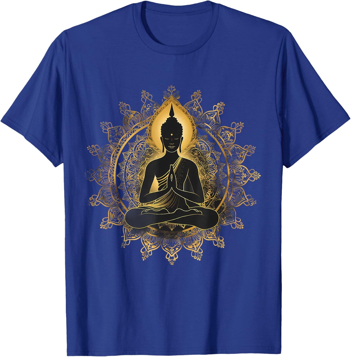 Meditation Zen Buddha Mandala Spiritual Buddhist Hindu T-Shirt - T-Shirt | Royal