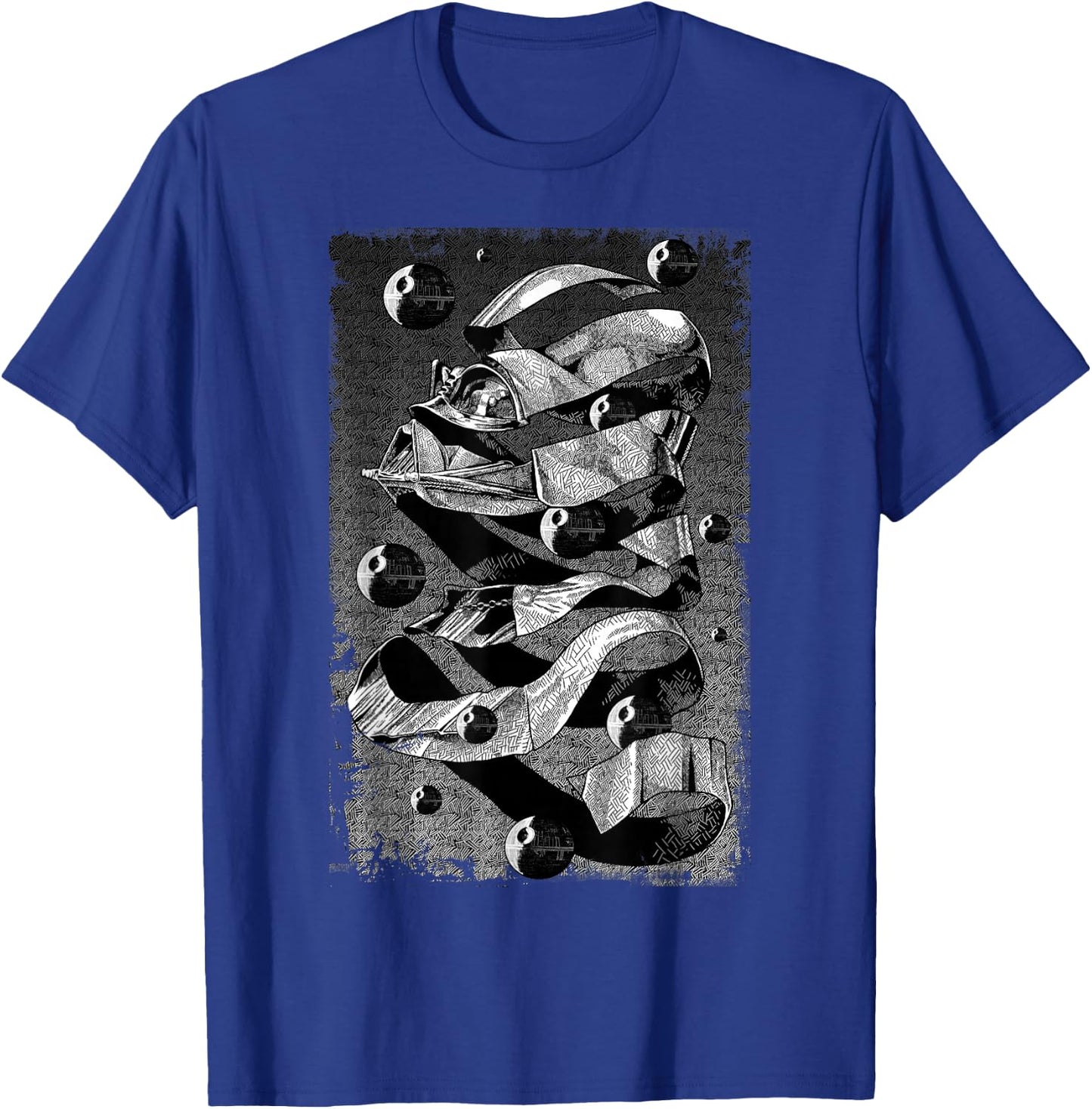 Star Wars Darth Vader M.C. Escher Style Artistic Poster T-Shirt - T-Shirt | Royal