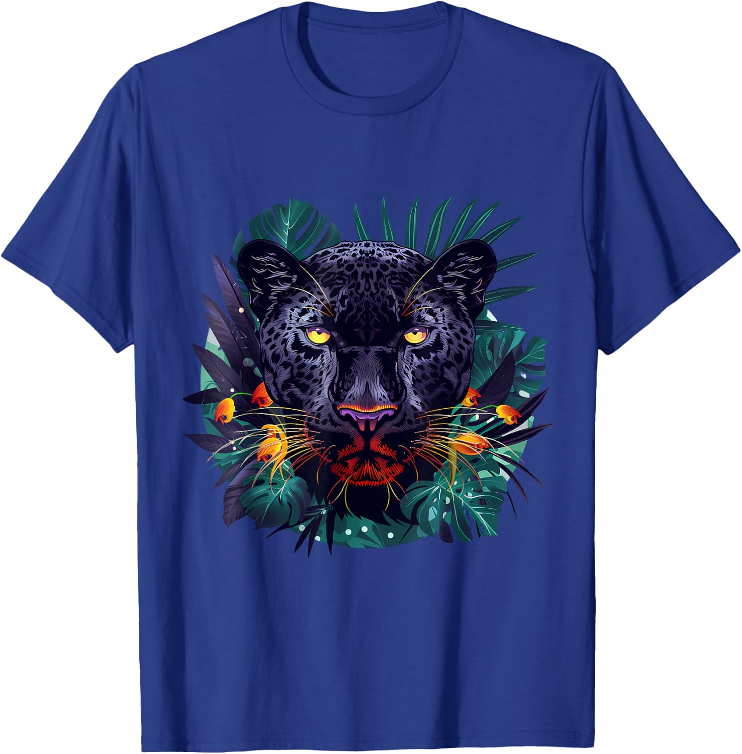 Panther Drawing Panther Lover Portrait Nature Artwork T-Shirt - T-Shirt | Royal