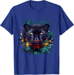 Panther Drawing Panther Lover Portrait Nature Artwork T-Shirt - T-Shirt | Royal
