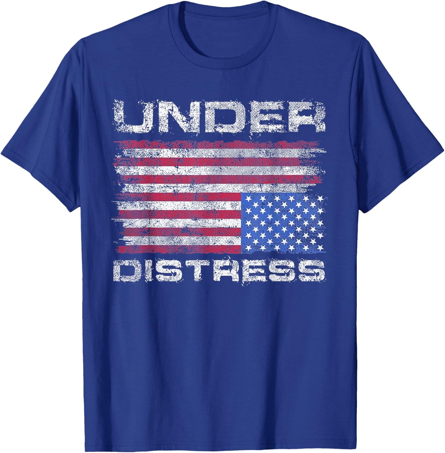 Under Distress America Flag T-Shirt - T-Shirt | Royal