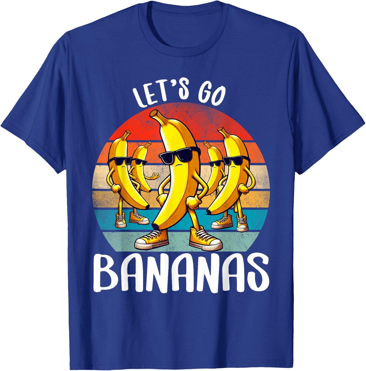 Funny Bananas Shirt Cute Banana Gifts Funny Lets go Bananas T-Shirt - T-Shirt | Royal