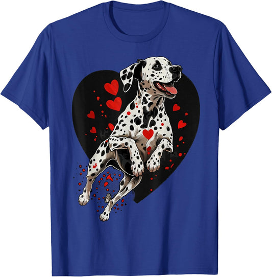 Dalmatian Love Heart for Valentines Day on Dalmatian Lover T-Shirt - T-Shirt | Royal
