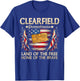 Clearfield Pennsylvania USA Flag 4th Of July T-Shirt - T-Shirt | Royal
