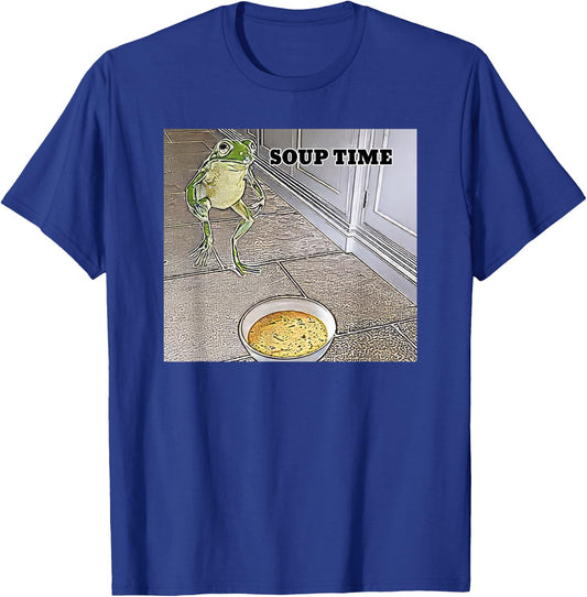 Soup Time Frog Meme T-Shirt - T-Shirt | Royal