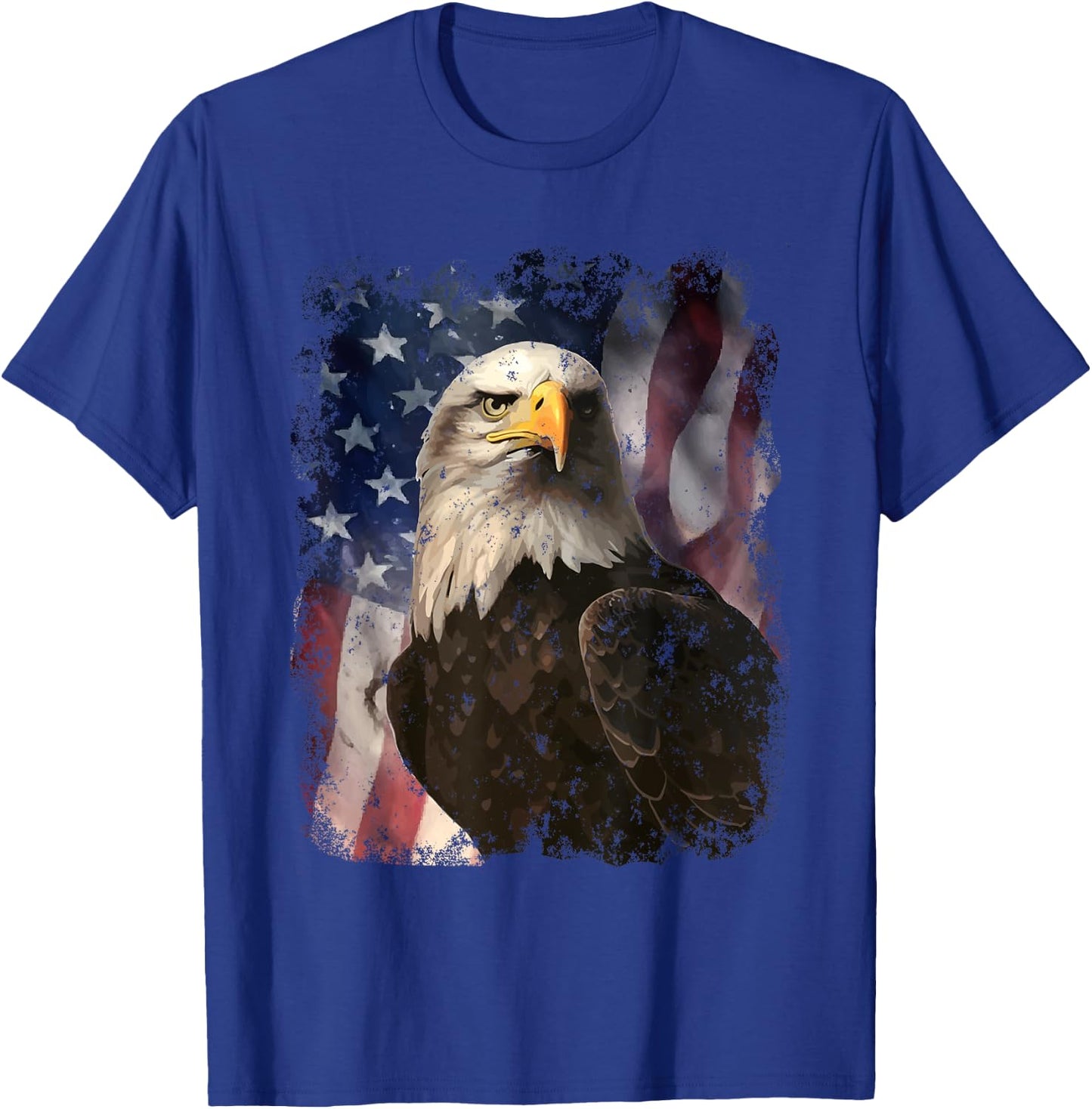 Patriotic Eagle 4th Of July USA American Flag T-Shirt - T-Shirt | Royal