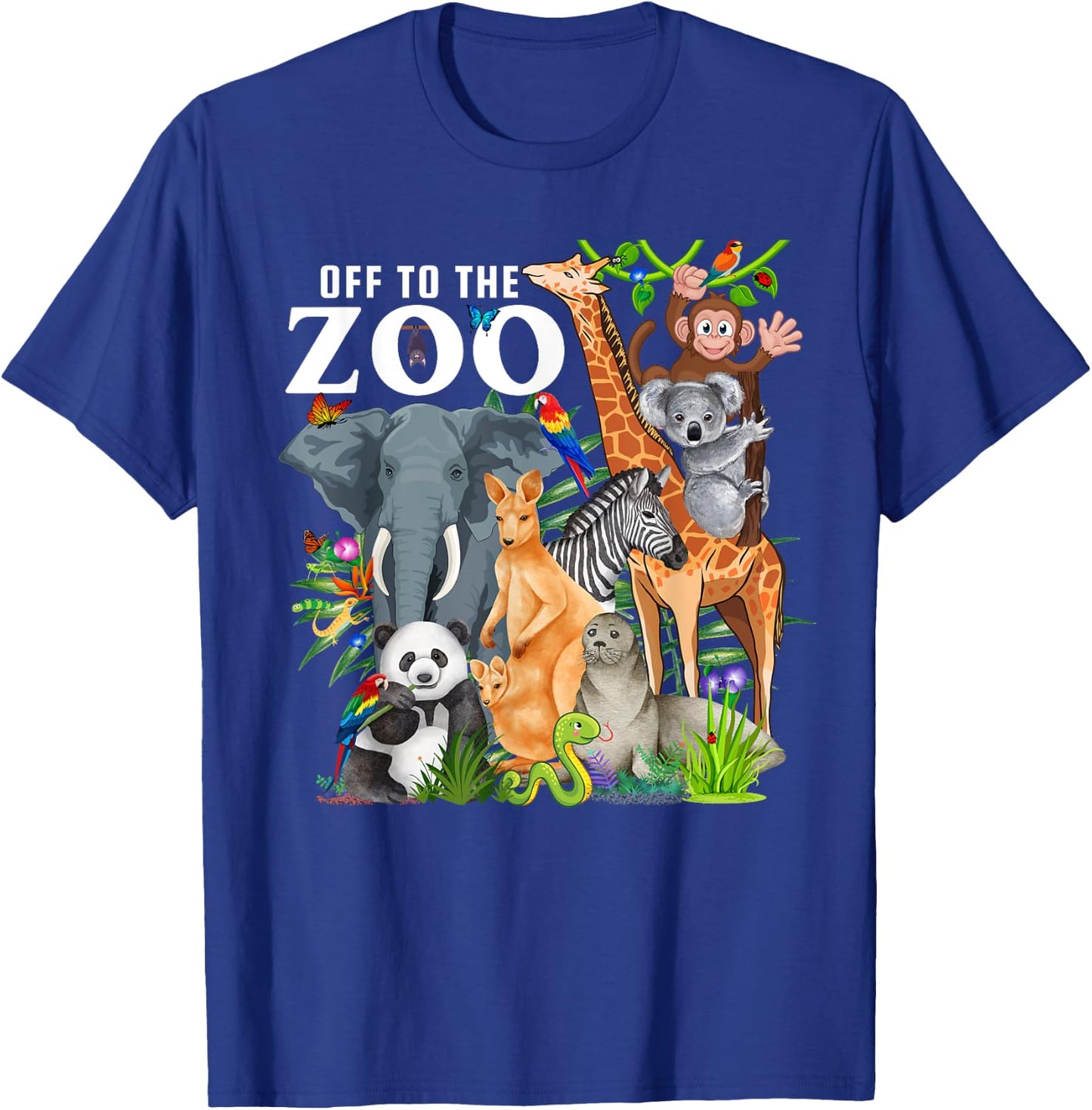 Zoo Animals Safari Party A Day At The Zoo Safari Zoo Animal T-Shirt - T-Shirt | Royal