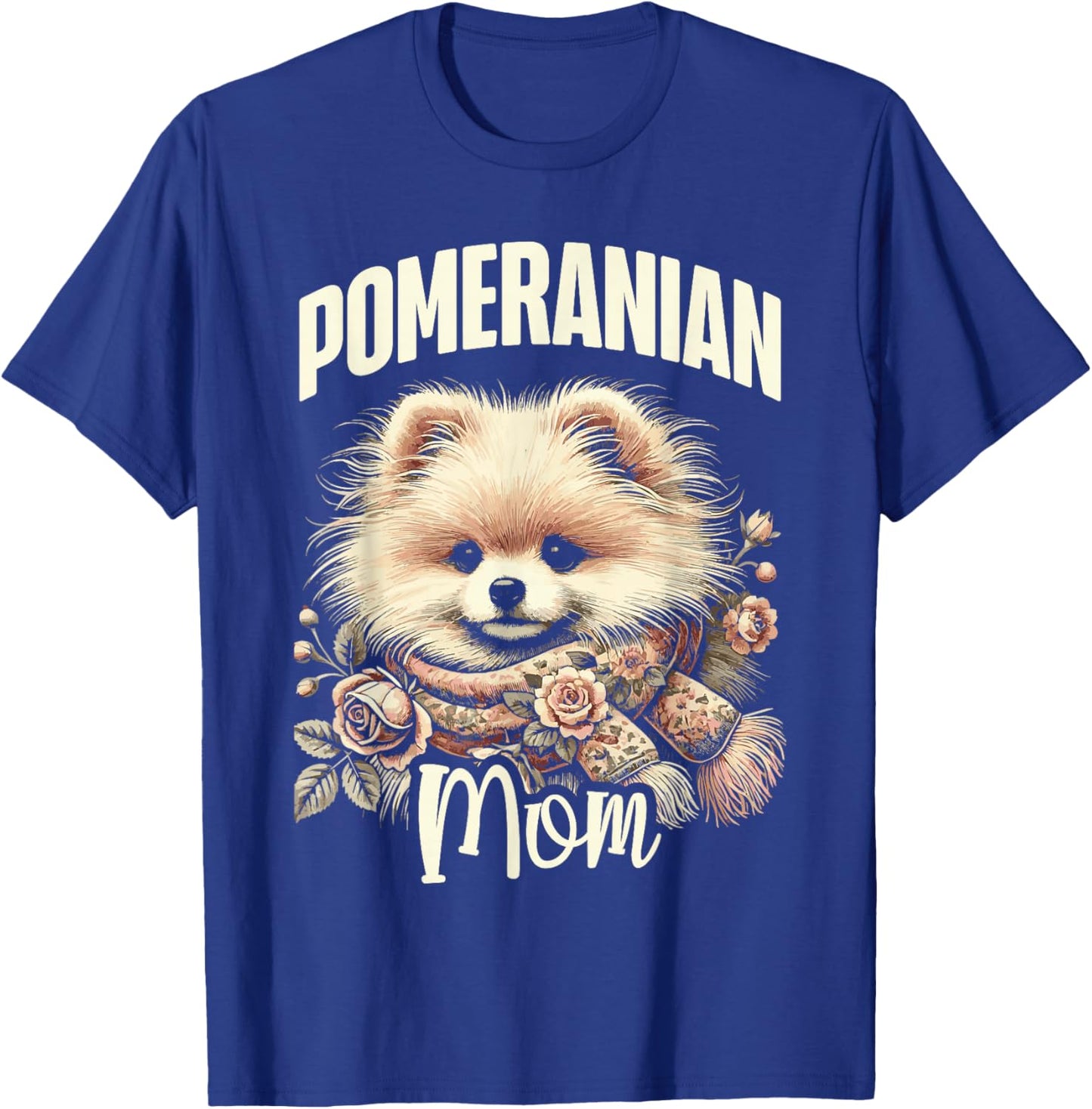 Pomeranian mom Cute Pomeranian Love Mom Design T-Shirt - T-Shirt | Royal