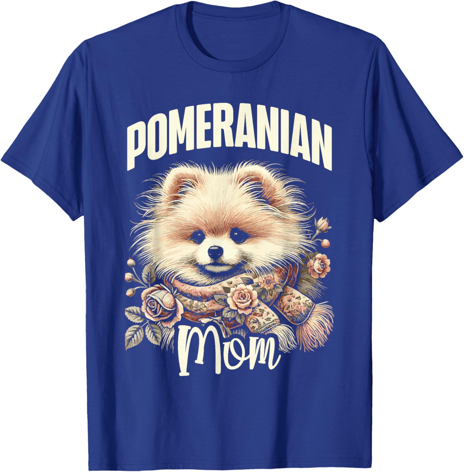 Pomeranian mom Cute Pomeranian Love Mom Design T-Shirt - T-Shirt | Royal