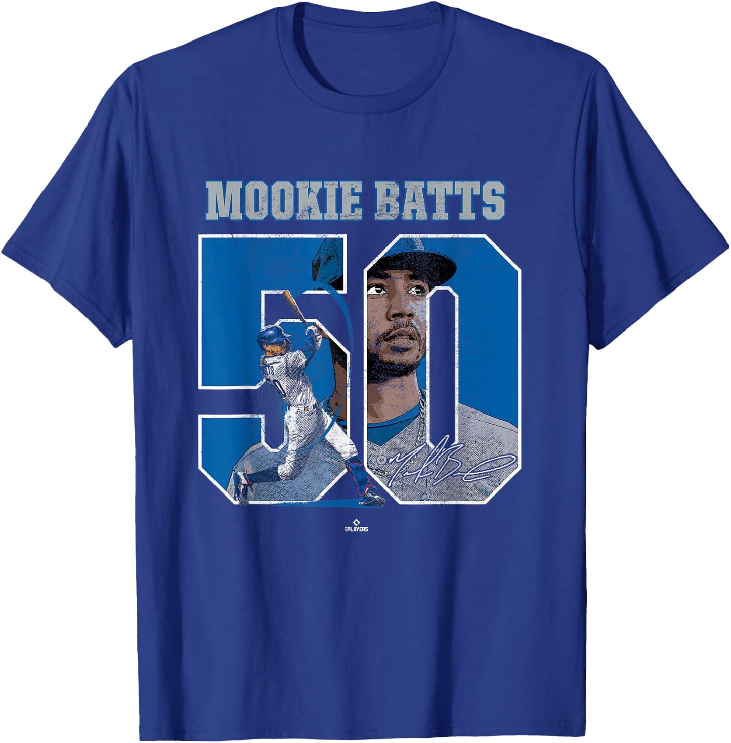 Mookie Batts Mookie Betts Los Angeles MLBPA T-Shirt - T-Shirt | Royal