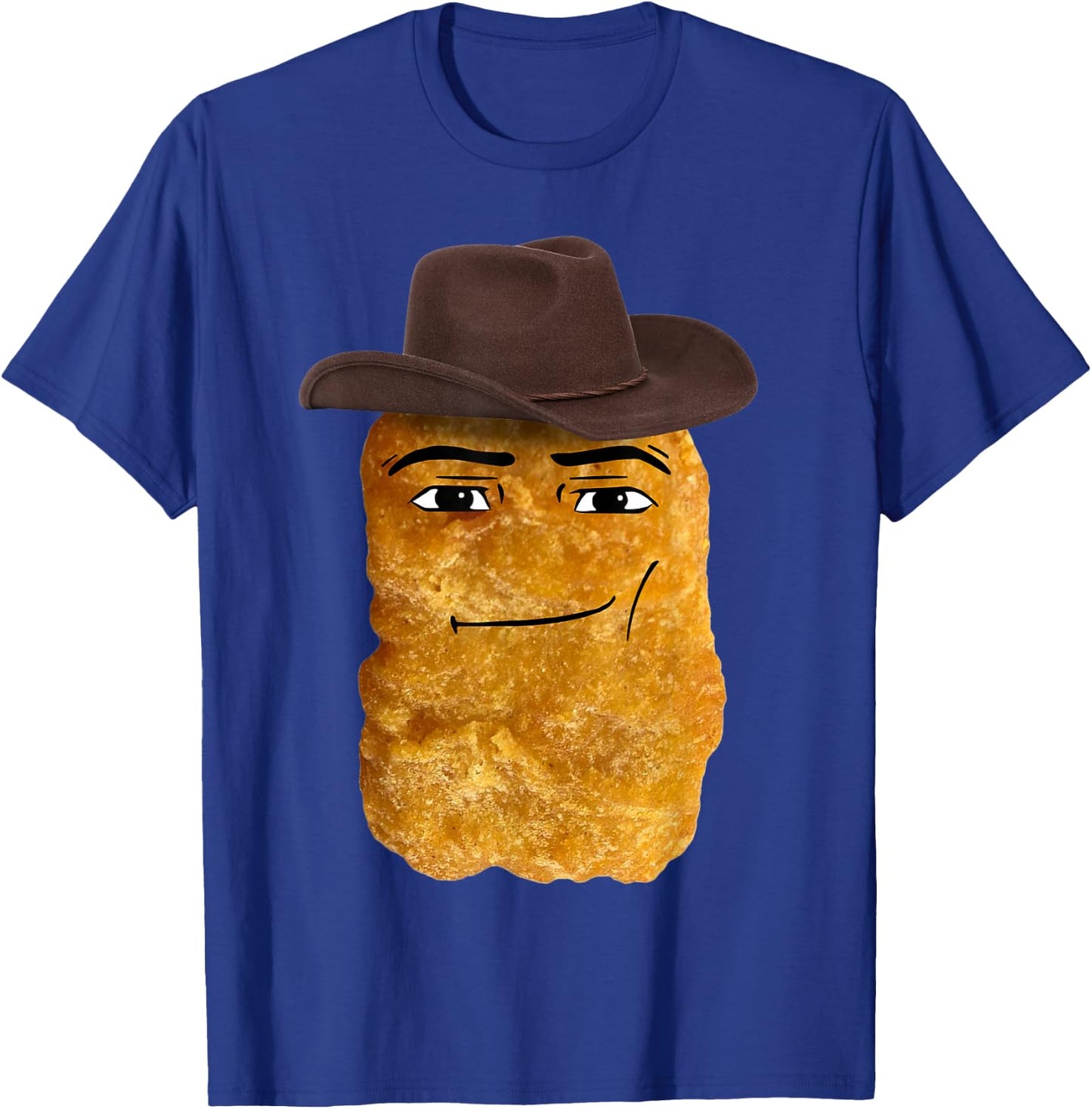 Cowboy Chicken Nugget Meme T-Shirt - T-Shirt | Royal