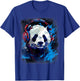 Rave EDM Panda Headphone T-Shirt - T-Shirt | Royal
