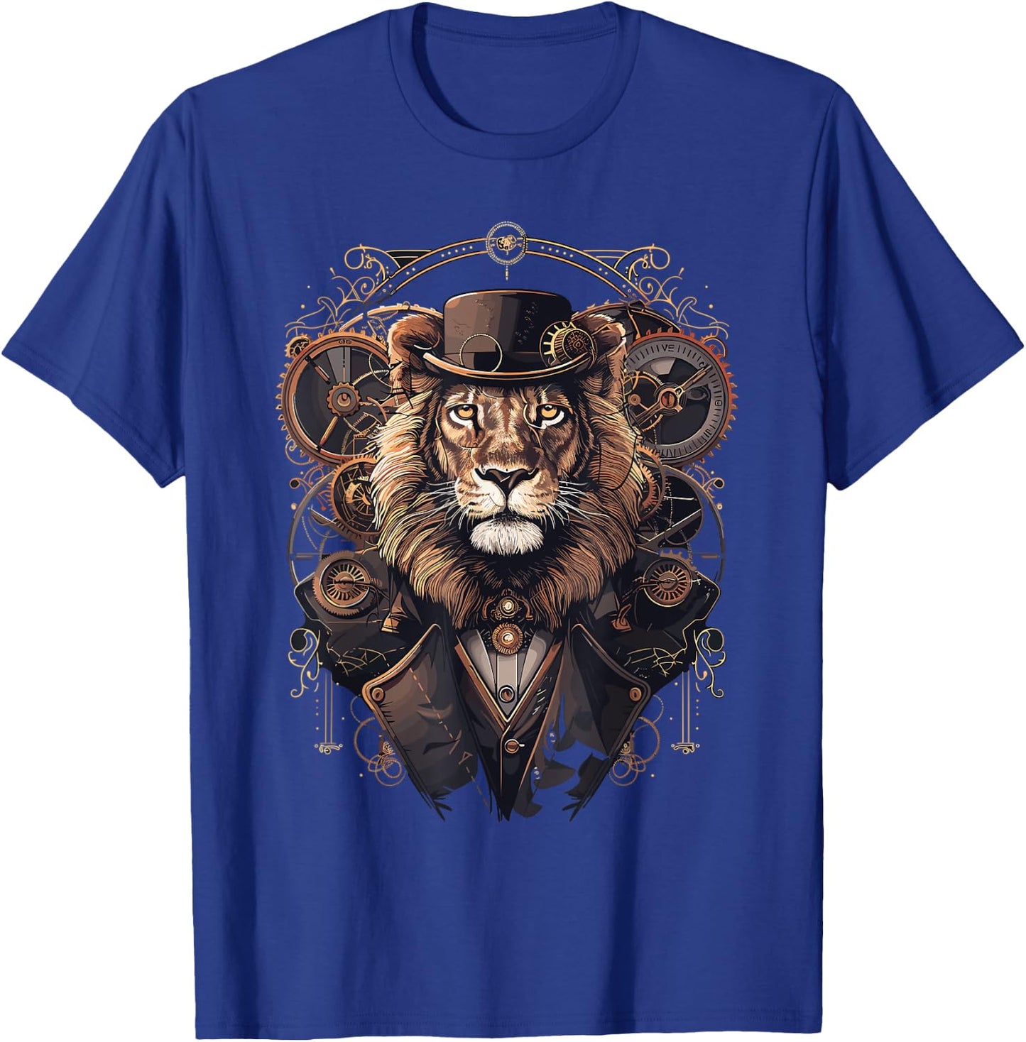 Steam Punk Art Lion Steampunk T-Shirt - T-Shirt | Royal
