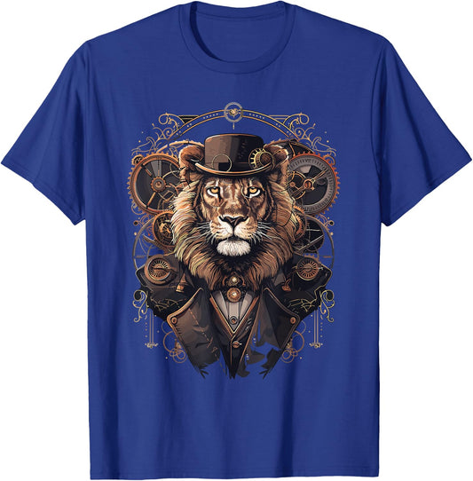 Steam Punk Art Lion Steampunk T-Shirt - T-Shirt | Royal