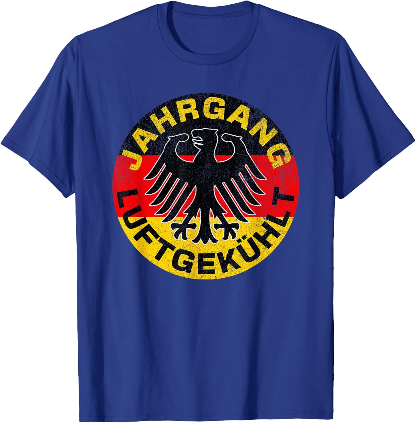 Classic Car Race Vintage Air-Cooled German Flag Luftgekuhlt T-Shirt - T-Shirt | Royal