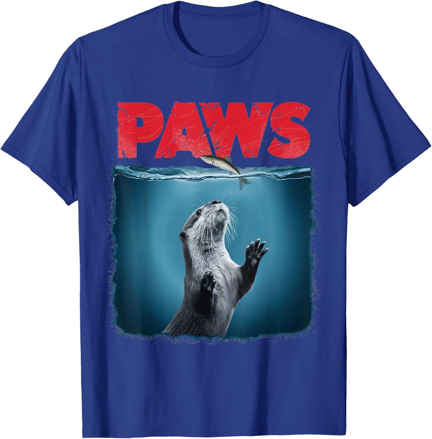 Cute Otter Shirt Paws Otter Ocean Animal Lover T-Shirt - T-Shirt | Royal