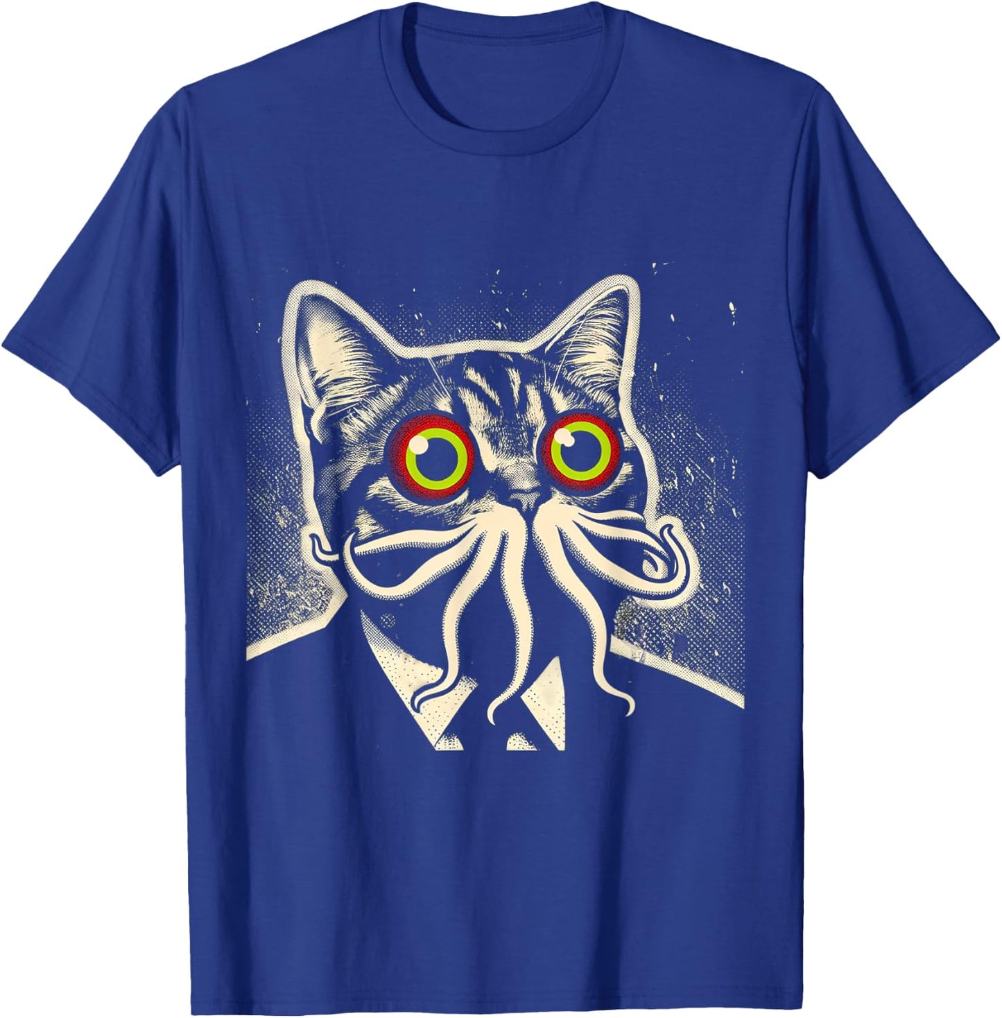 Cthulhu Cat Encounter Cosmic Mythos Feline T-Shirt - T-Shirt | Royal
