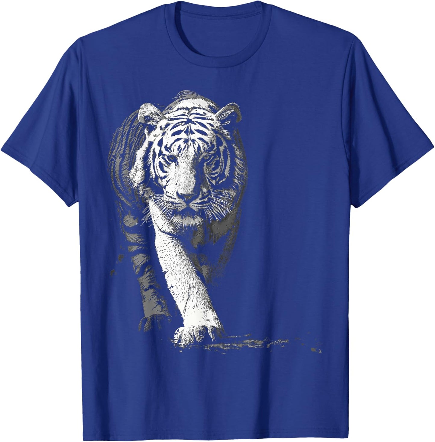 Tiger Drawing Animal Graphic Illustration Tiger T-Shirt - T-Shirt | Royal