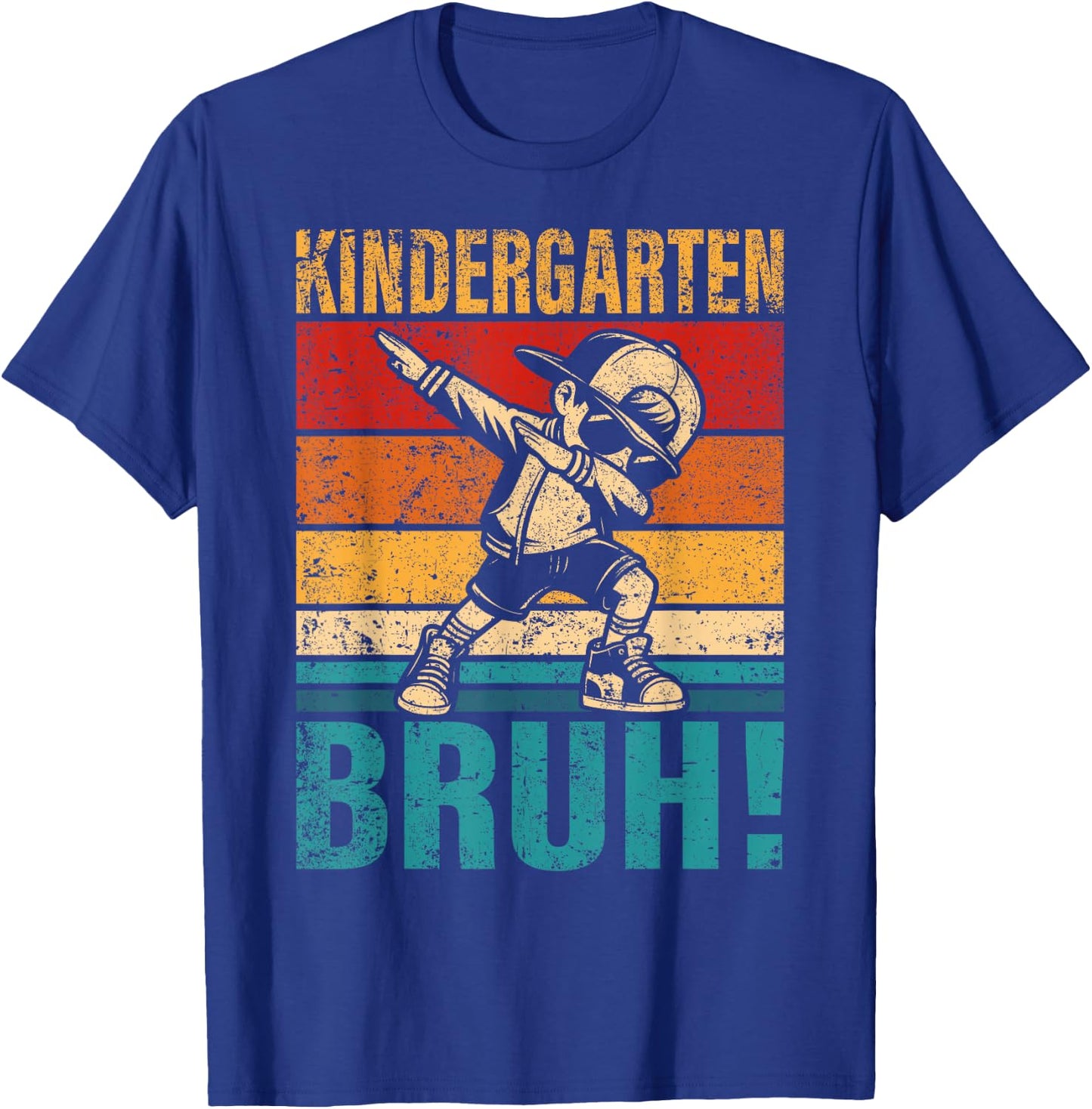Kindergarten Bruh Dabbing Boy Kindergarten Squad Boy Student T-Shirt - T-Shirt | Royal