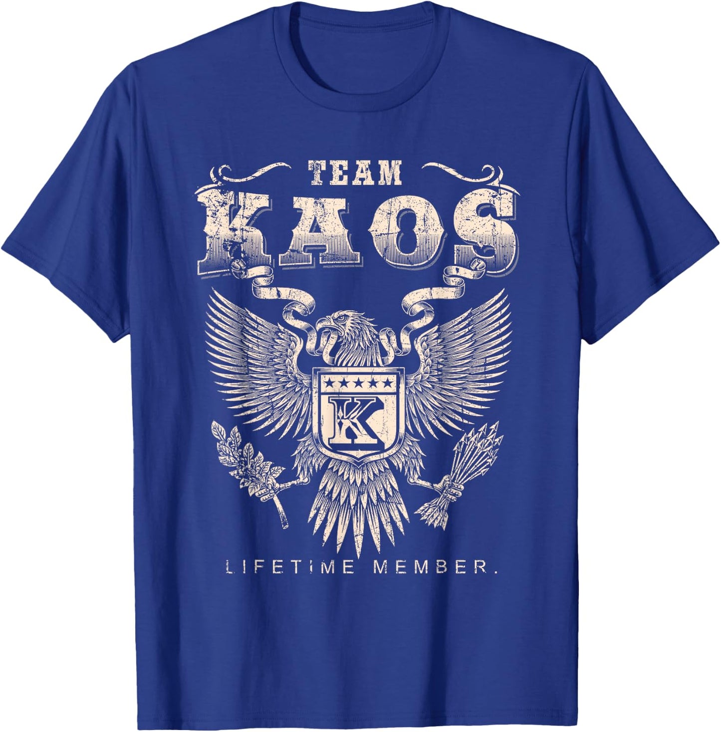 Team Kaos Lifetime Member - Kaos Name T-Shirt - T-Shirt | Royal