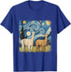 Cotopaxi Starry Night Artwork Llama National Park Souvenir T-Shirt - T-Shirt | Royal
