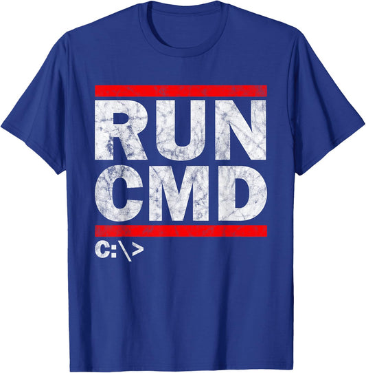Admins Programmers Run CMD T-Shirt - T-Shirt | Royal