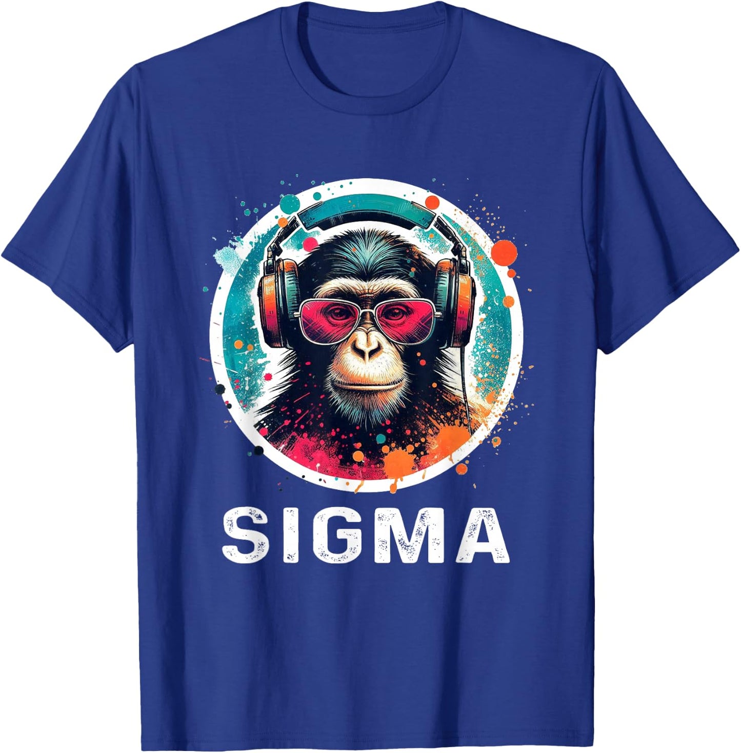 Sigma Meme Shirts Ironic Meme Shirt Funny Sigma Shirt Monkey T-Shirt - T-Shirt | Royal