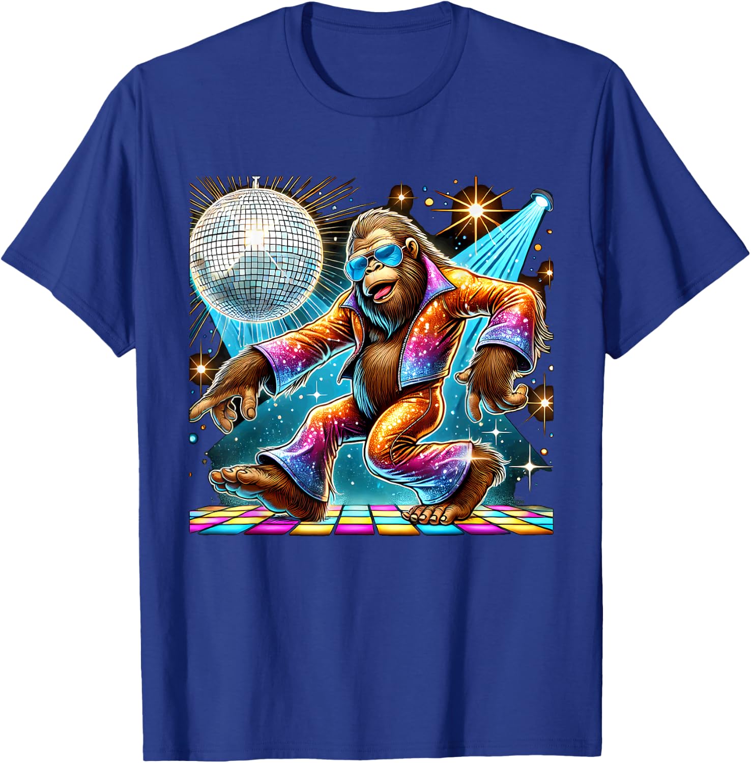 Aesthetic Bigfoot Disco T-Shirt - T-Shirt | Royal