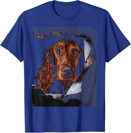 Irish Setter Dog funny vintage Dog Lover owner Irish Setter T-Shirt - T-Shirt | Royal