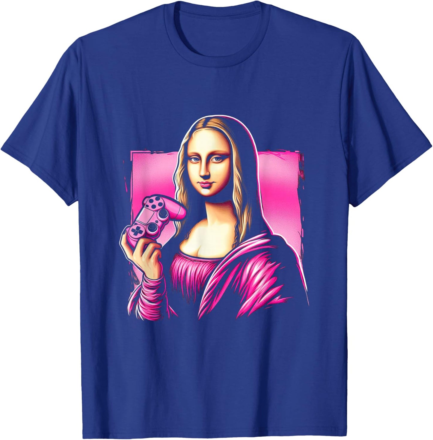 Gamer Girl Mona Lisa T-Shirt - T-Shirt | Royal