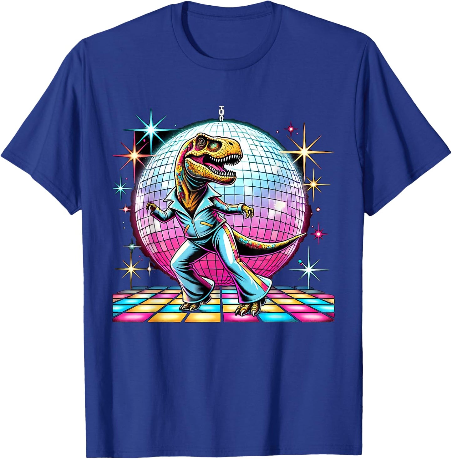 Aesthetic T-Rex Disco T-Shirt - T-Shirt | Royal