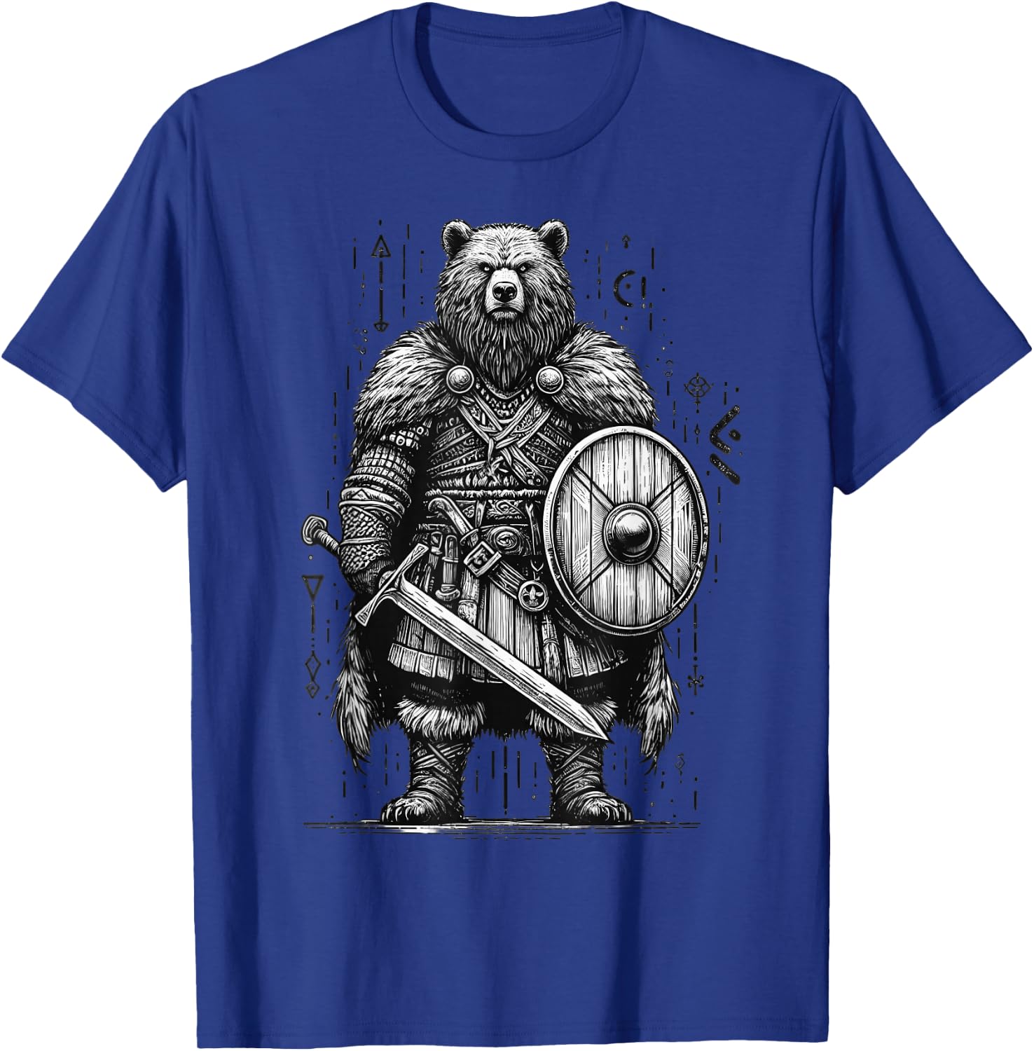 Viking Bear Warrior Odin Berserker Norse Bear Warrior T-Shirt - T-Shirt | Royal