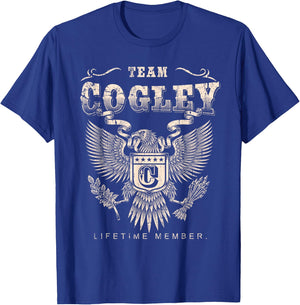 Team Cogley Lifetime Member - Cogley Name T-Shirt - T-Shirt | Royal