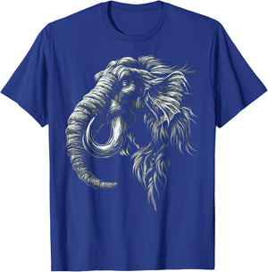 Mammoth Mythical Motif Fantasy Art Mammoth T-Shirt - T-Shirt | Royal