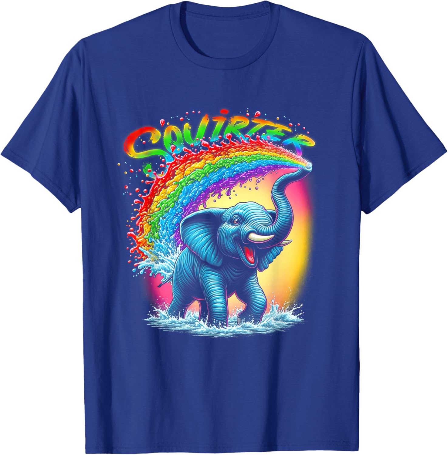 Inappropriate Souirter Embarrassing Elephant Squirter T-Shirt - T-Shirt | Royal