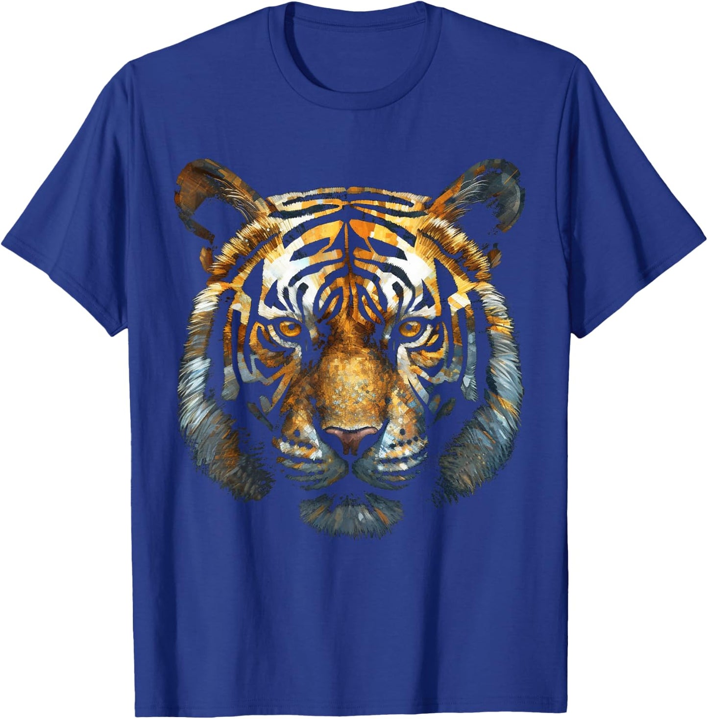 Tiger Animal Art Motif Tiger T-Shirt - T-Shirt | Royal