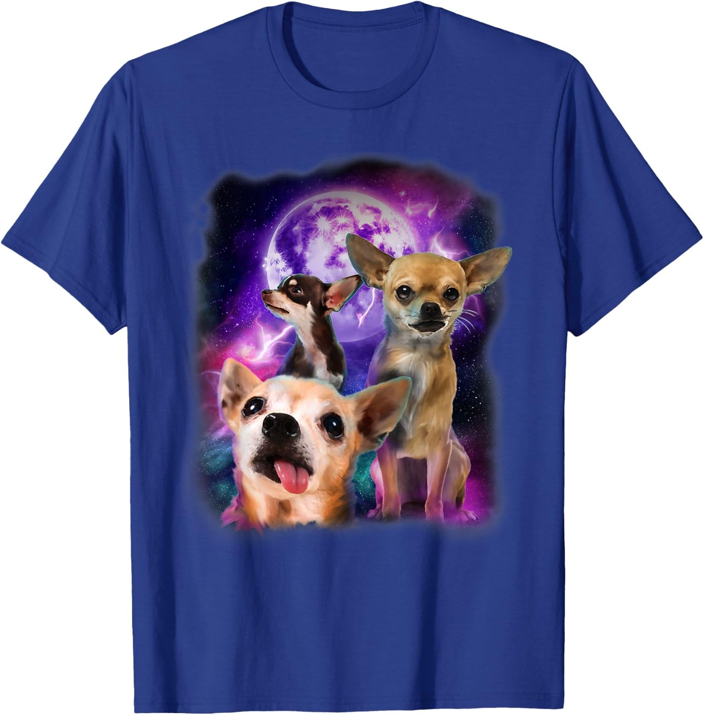 Howling at the Moon Shirt - Chihuahua Shirt - Chihuahua T-Shirt - T-Shirt | Royal