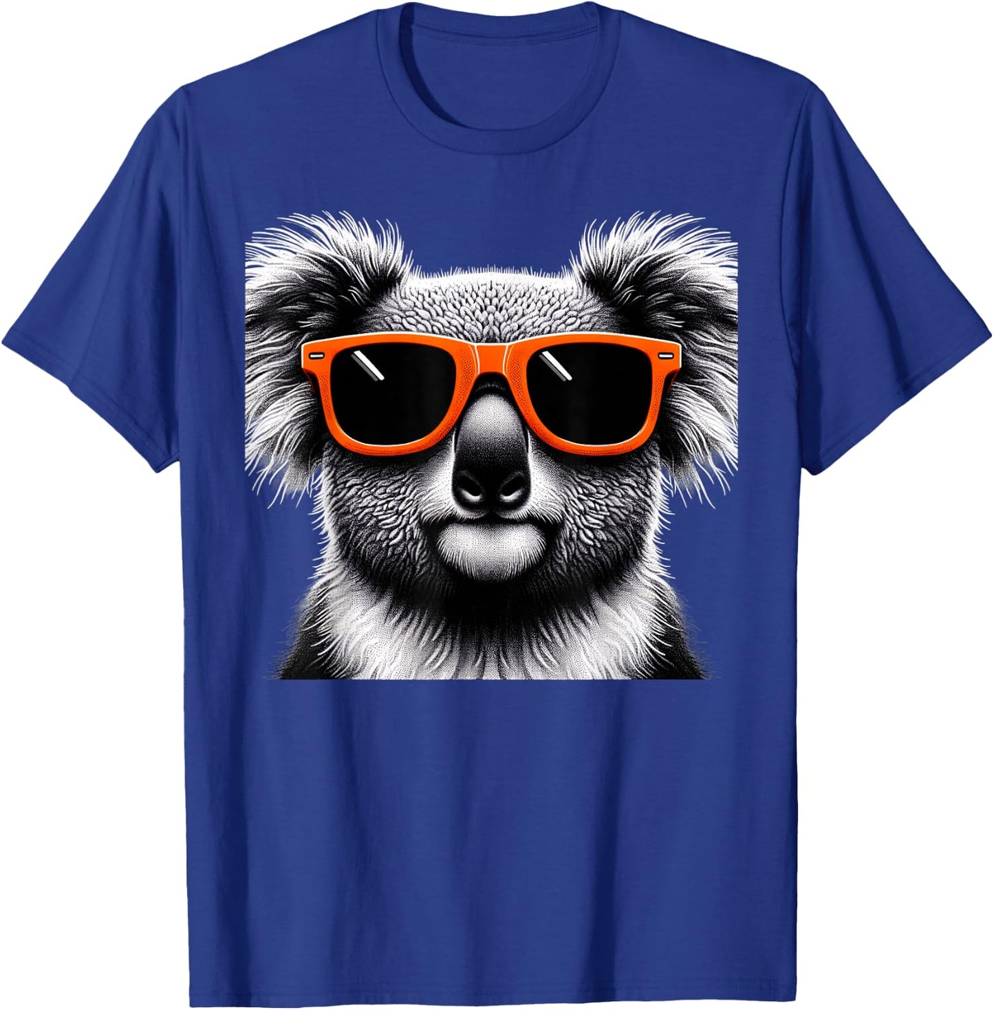Cool Koala Wearing Sunglasses Graphic Art T-Shirt - T-Shirt | Royal