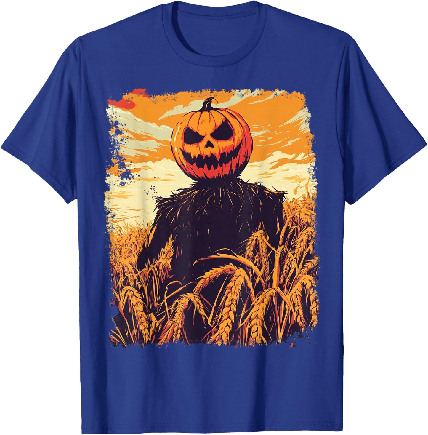 Halloween Pumpkin Man T-Shirt - T-Shirt | Royal