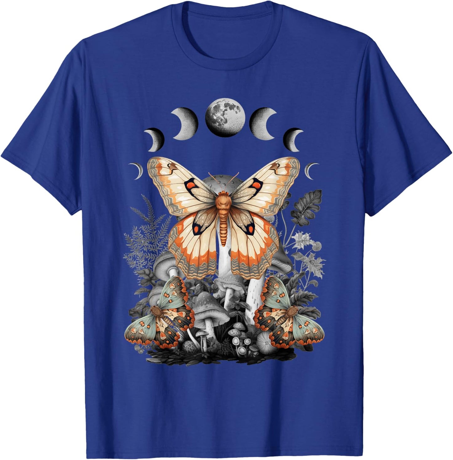 Fairycore Fairy Butterfly Moth Grunge Mushroom Y2K Aesthetic T-Shirt - T-Shirt | Royal