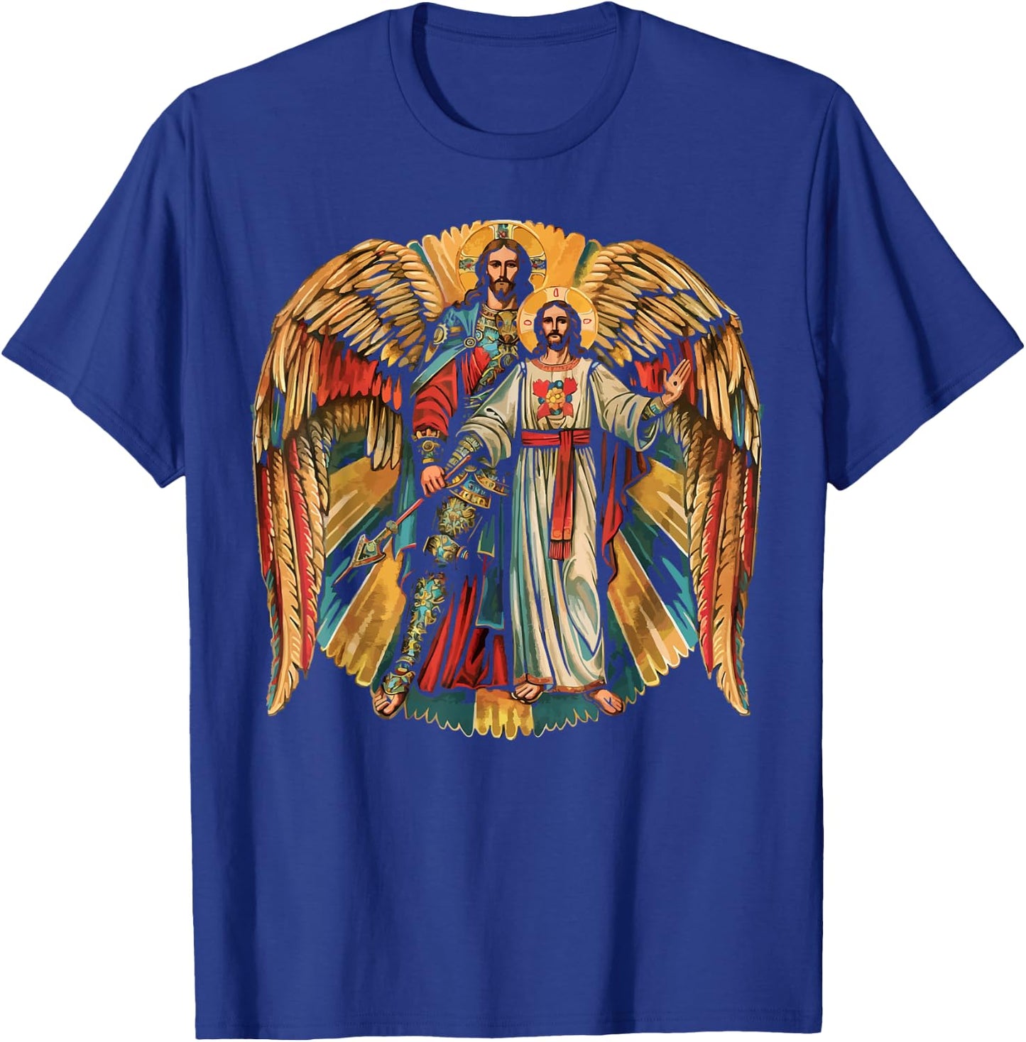 Archangel Gabriel Catholic Christianity Guardian Angel T-Shirt - T-Shirt | Royal