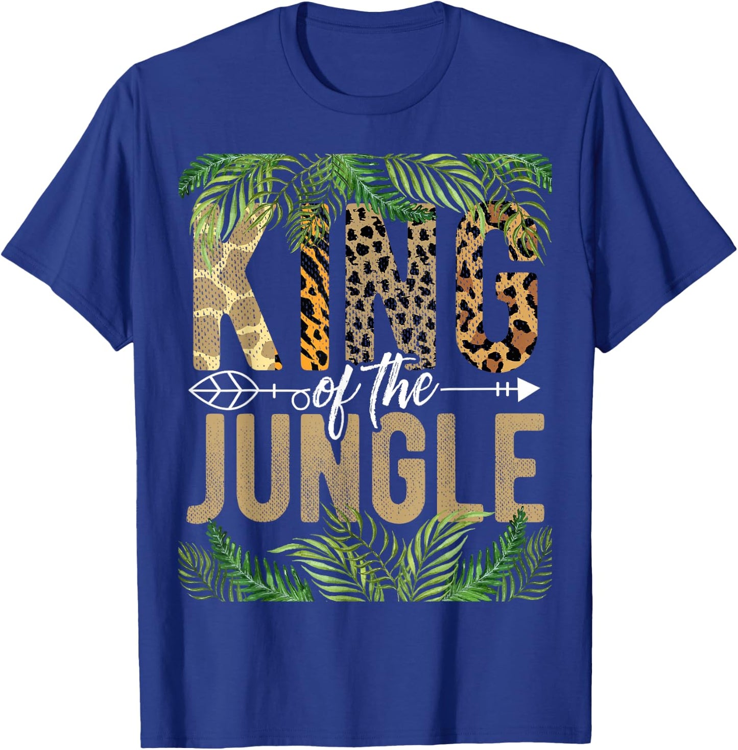 King Of The Jungle Tropical Animal Adventure Vacation T-Shirt - T-Shirt | Royal