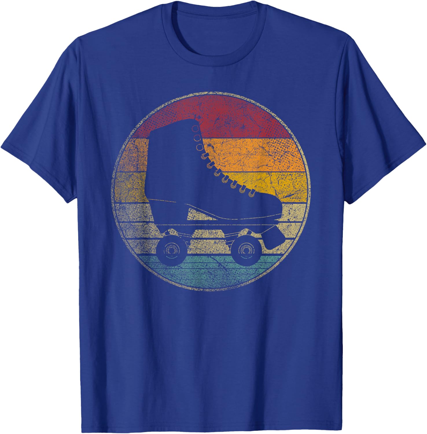 Roller Skates Rink Skating Skater Vintage Retro 70s 80s Gift T-Shirt - T-Shirt | Royal