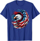 American Bald Eagle USA Flag 4th of July Patriotic Eagle Kids Men T-Shirt - T-Shirt | Royal