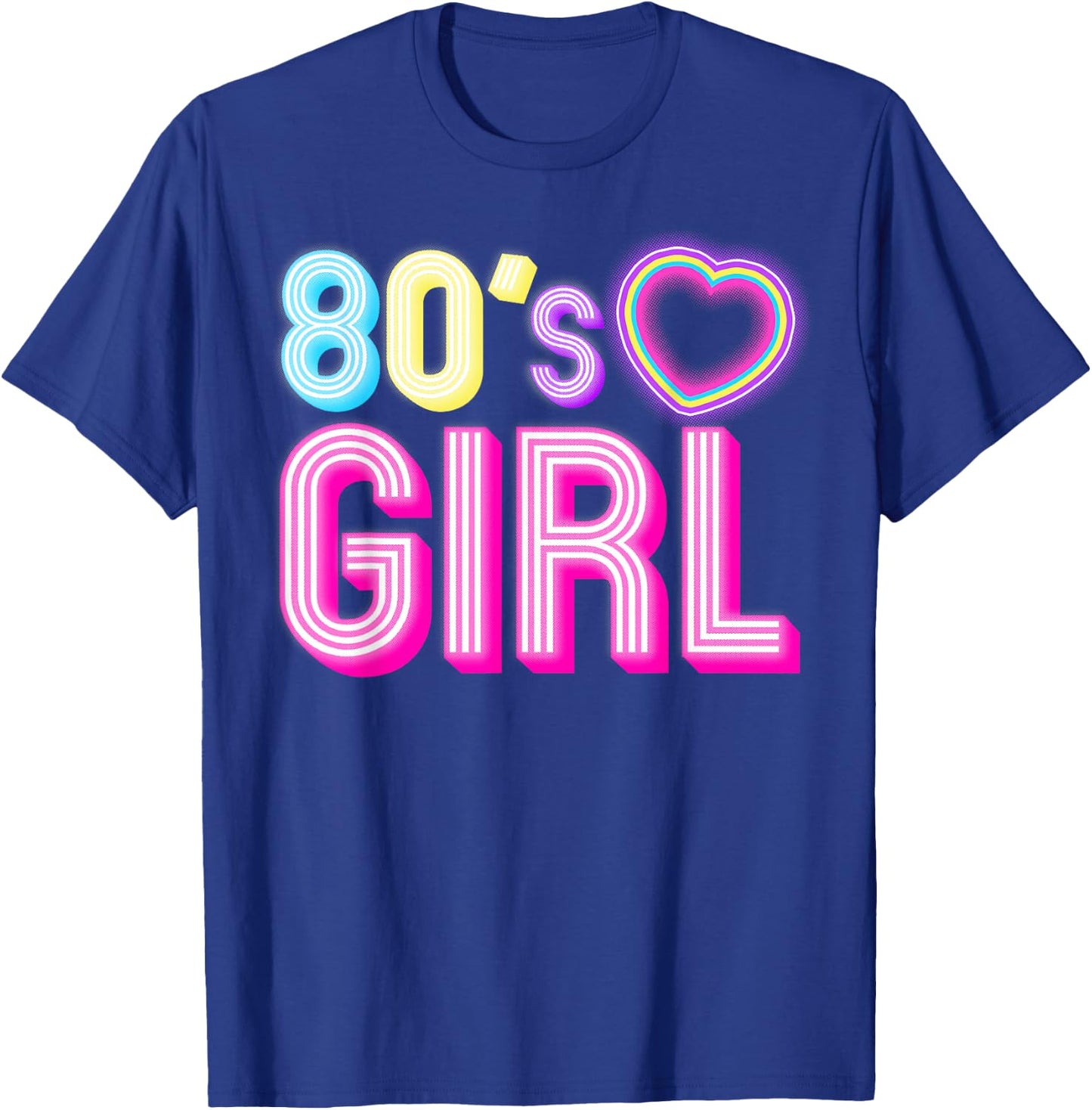 Cool 80s Girl Mom 1980's Birthday Retro Costume T-Shirt - T-Shirt | Royal