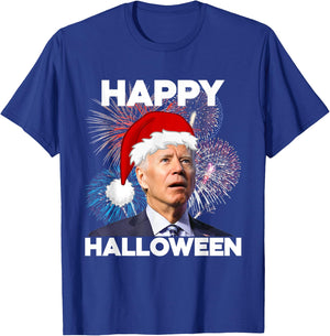 Funny Joe Biden 4th Of July Happy Halloween American US Flag T-Shirt - T-Shirt | Royal