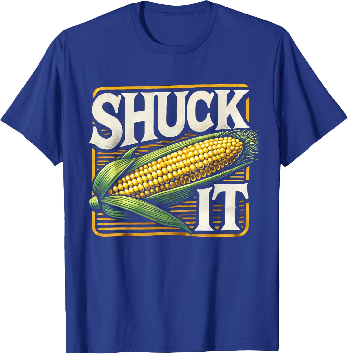 Shuck It Funny Farmer Corn Lover Market Festival T-Shirt - T-Shirt | Royal