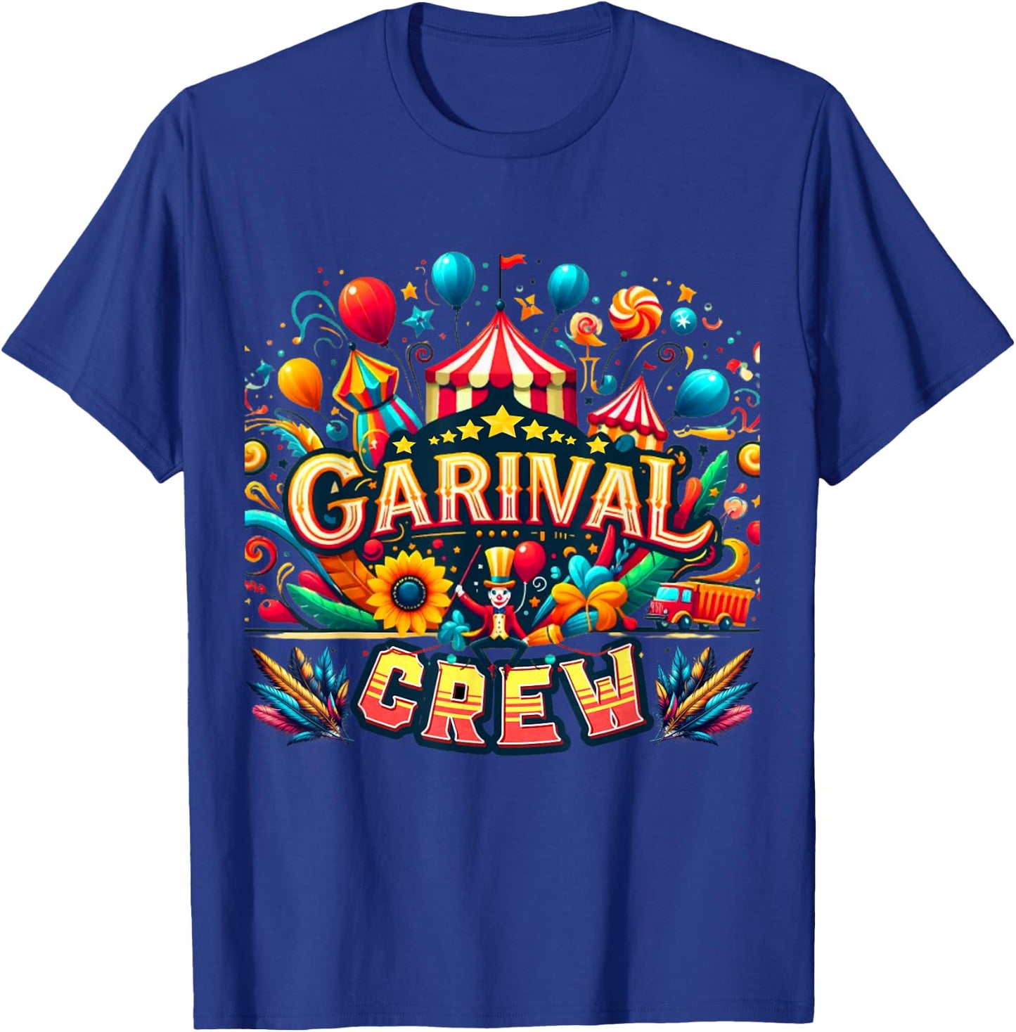 Carnival Crew Member – Funny Circus Costume Style T-Shirt - T-Shirt | Royal