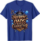 Nerdy Dads Build Character Funny RPG Dice Tabletop Gamer T-Shirt - T-Shirt | Royal